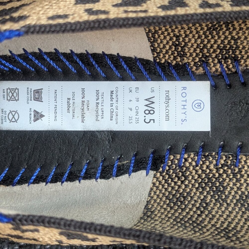 Leopard Print Pointed Toe Rothy's Size 8.5 - image 3